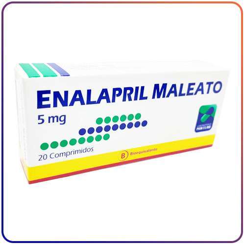 ENALAPRIL MALEATO 5 MG X 20 COMPRIMIDOS